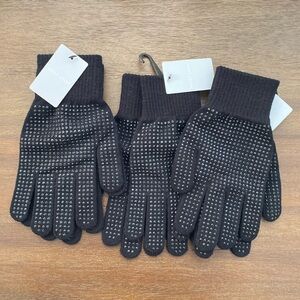 (3) Pairs of Black West Loop Gripper Gloves One Size Fits